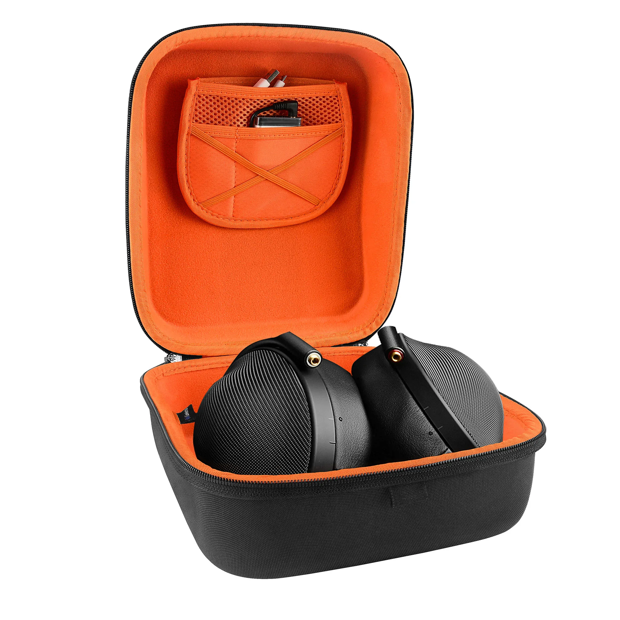Geekria Kopfhörerhülle für Denon AH-D9200, Sony MDR-Z1R Headsets, Ersatz-Hartschalen-Reisetasche mit Kabelaufbewahrung – Detail 3
