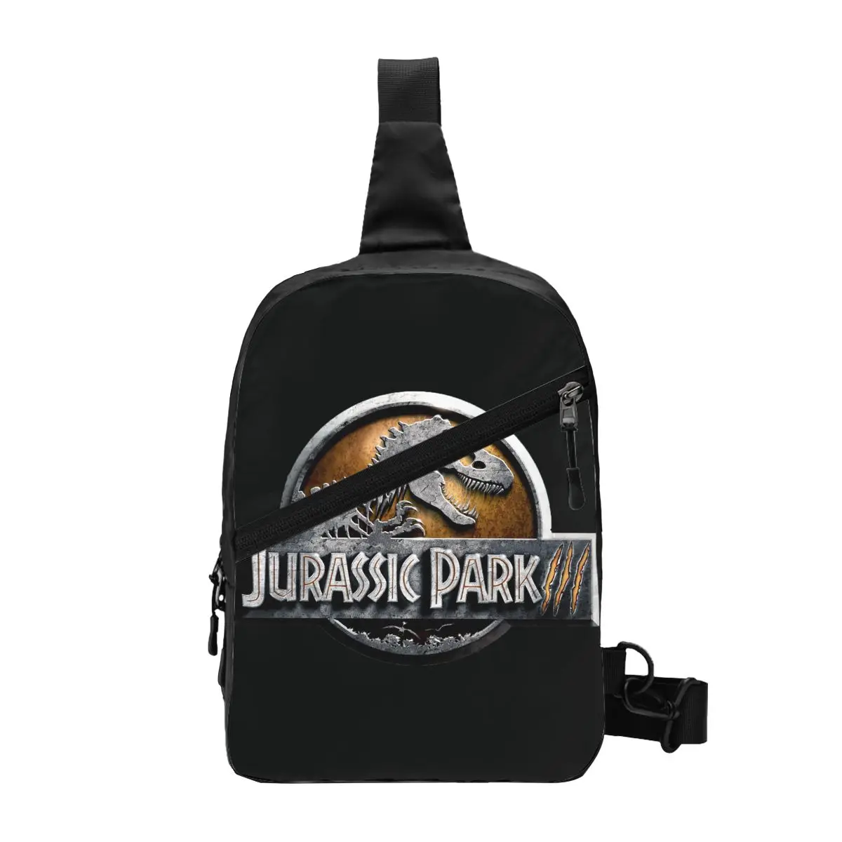 

Jurassic Parks Sling Chest Bag Customized Dinosaur Print Crossbody Shoulder Backpack for Men Traveling Daypack