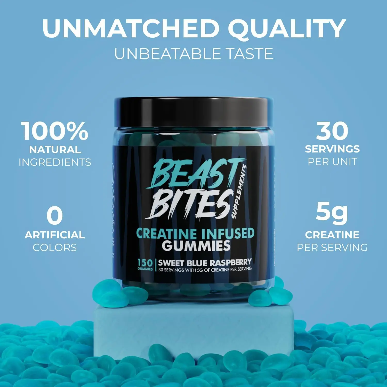 Creatine gummies enhance strength, energy, endurance, improve endurance, promote muscle mass, and enhance immunity