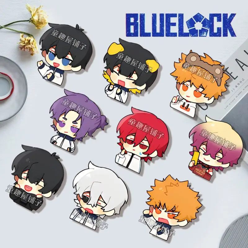 

BLUE LOCK Anime Figures Chigiri Hyoma Isagi Yoichi Nagi Seishiro Cosplay Badge Bag Decor Pins Fans Christmas Gift