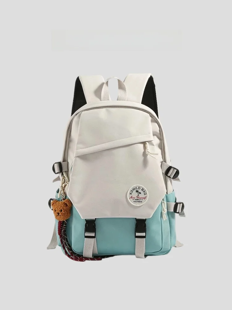 Mochila Clnoe Kenok Unissex de Alta Capacidade e Leve para Estudantes do Ensino Fundamental e Médio com Múltiplos Compartimentos