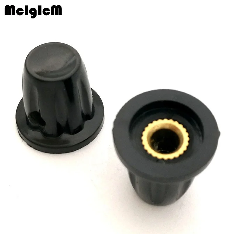 

MCIGICM 200pcs Bakelite potentiometer knob hole: 4MM (for WH5 WXD3-13 K17-01 potentiometer)