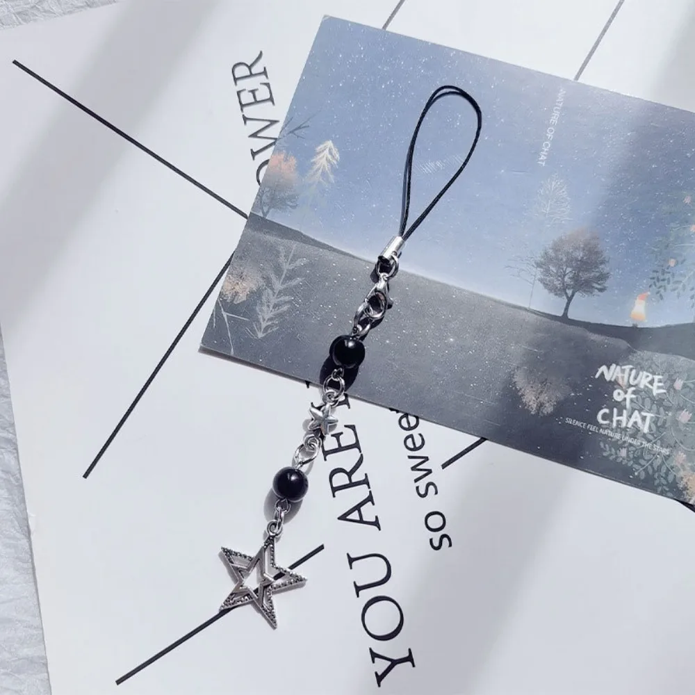 

Шнур для ключей Y2K Star Телефонная цепочка Стильный ремешок Star Y2K Подвески для телефона Подвеска для телефона Ручная работа Y2K Брелок для ключей Украшение сумки