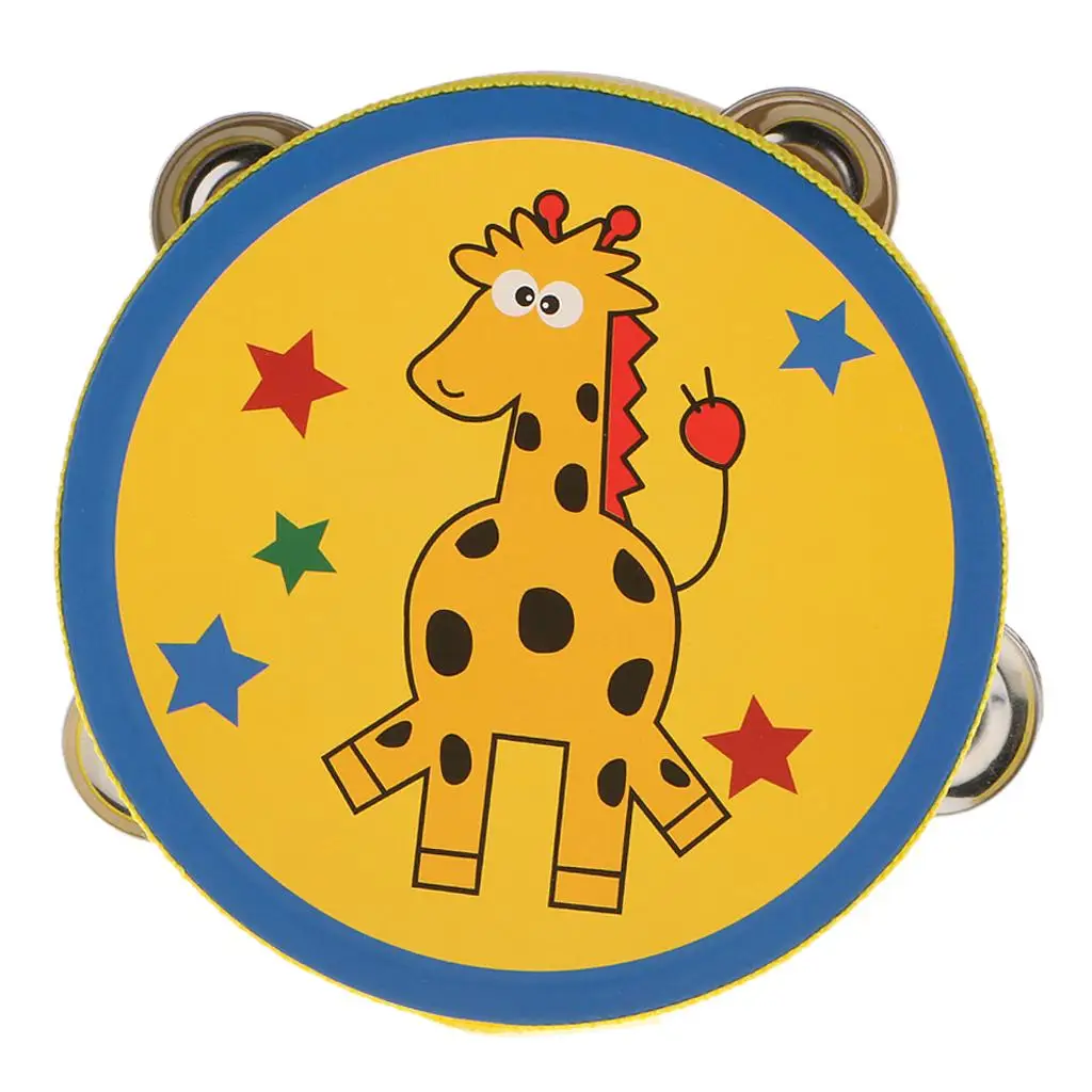 Wooden Tambourine Small Hand Percussion Bulk Drum Toy Kids Musical Instrument for Celebration Event view 2