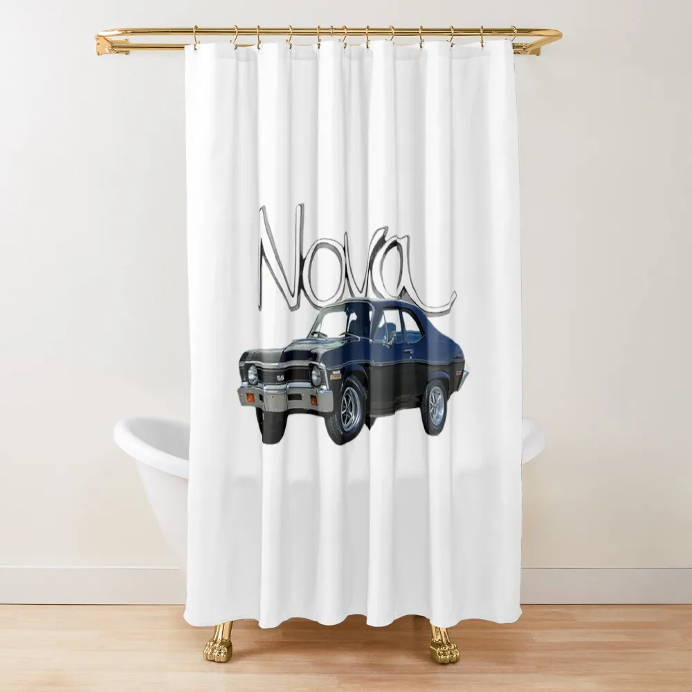 Chevy T-Shirt 1972 Chevy Nova Shower Curtain Shower Bath Modern Accessory Bathrooms Shower For Bathrooms Curtain