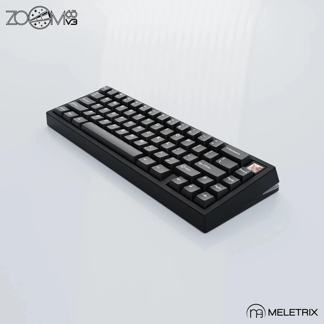 Zoom65 V3 Customized Mechanical Keyboard Kit Aluminium Alloy Custom Screen Three Mode Rgb Gaming Keyboard Pc Gamer Accessories