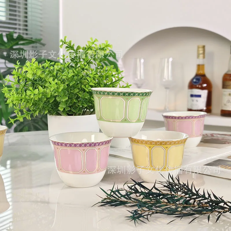 

Swan Series Turkey Six Small Teacups High End High Beauty Bone Porcelain Tea Set Teacup Gift Box