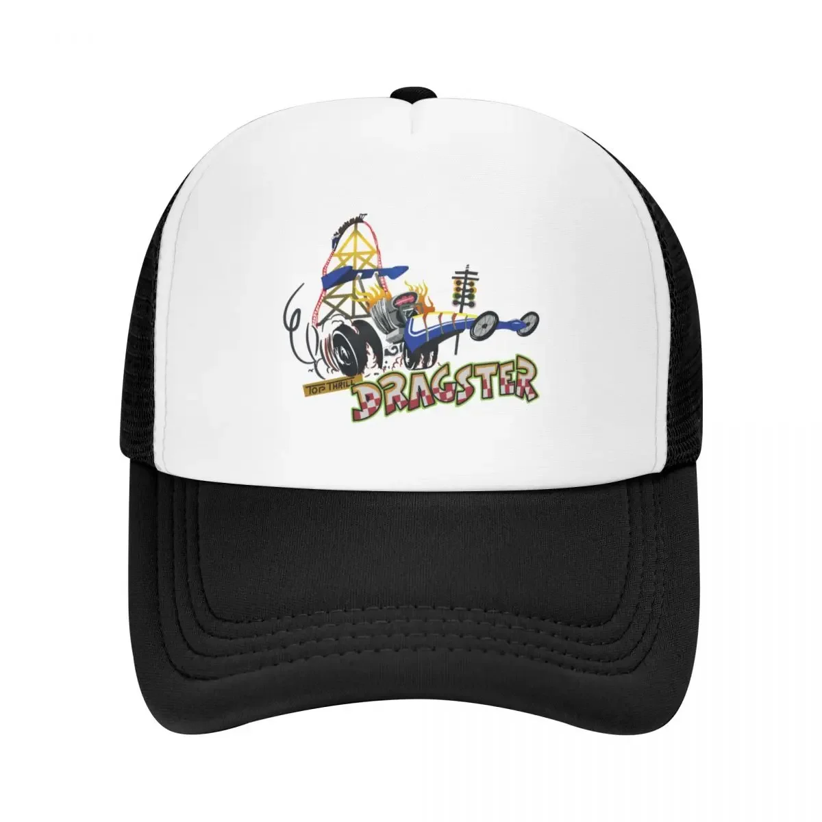 Top Thrill Dragster - Custom Drawing in Digital Baseball Cap Big Size Hat cute Cosplay Anime Baseball Men Women's