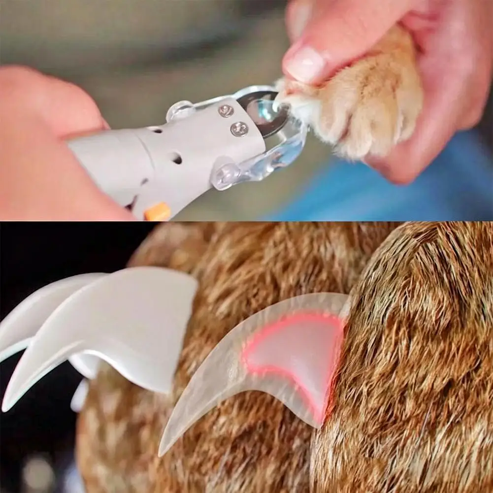 Professioneller Hunde- und Katzen-Nageltrimmer mit Eingebauter LED-Lupe und Spritzschutz Komfortabler ABS-Griff für Harte Nägel – Detail 10