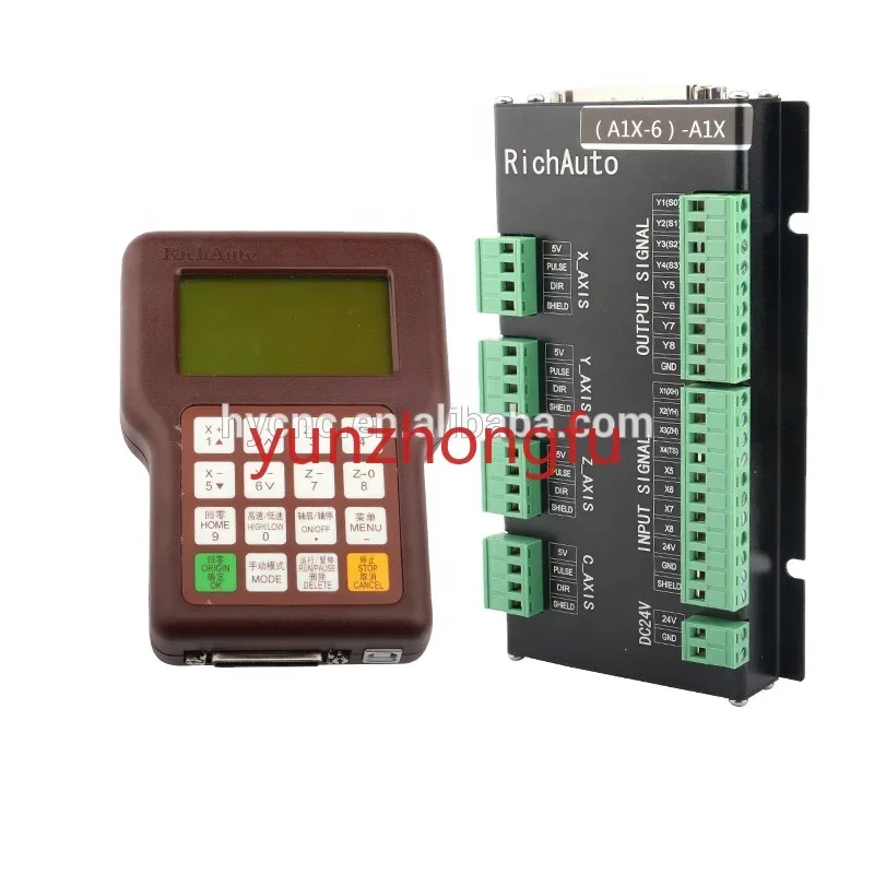 Richauto dsp A15 controller for 3 axis multi-spindle motion cnc router control systems original made in China