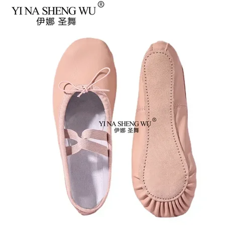 Imagen 2 del producto Zapatillas de ballet para mujer Danseuse de cuero PU bailarinas profesionales niñas niños suela suave niños zapatos de baile para niños pequeños