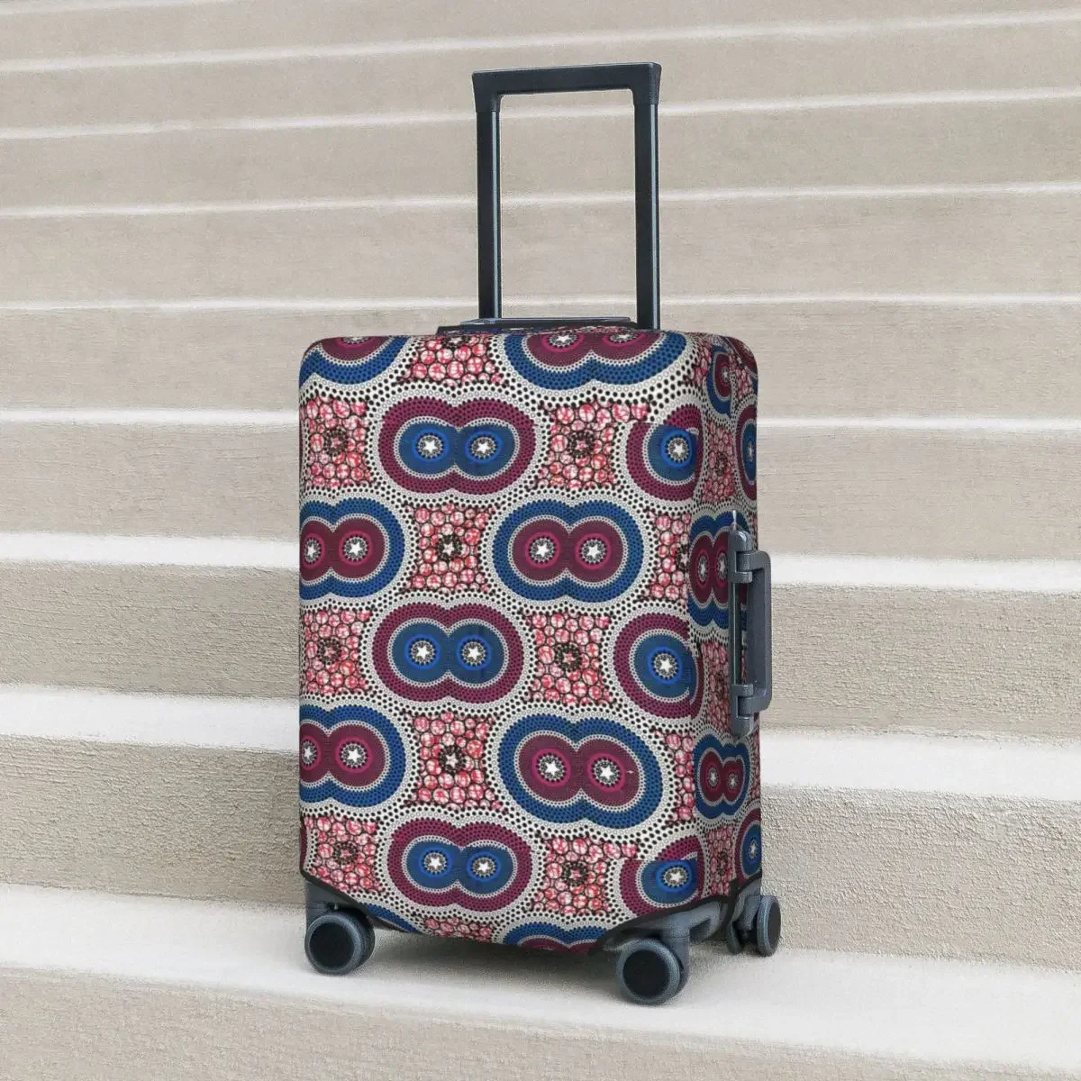 African Print Suitcase Cover Fashion Style Holiday Business Fun Luggage Accesories Protection