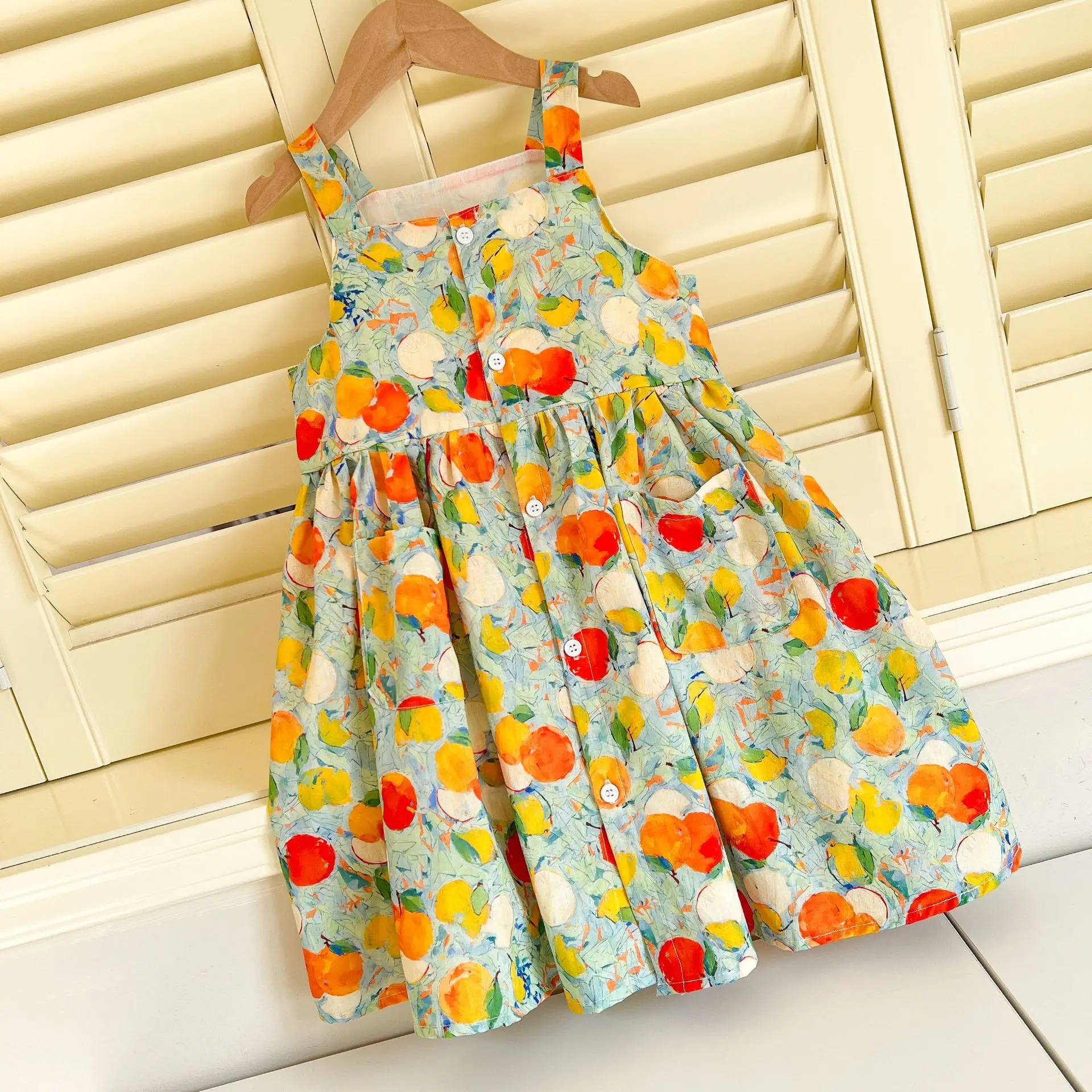 فستان توين جديد 2025 للأطفال فساتين للفتيات الصغيرات مقاس 5 1 2 3 4 6 7 8 9 10 11 12 سنة زر واحد الصدر