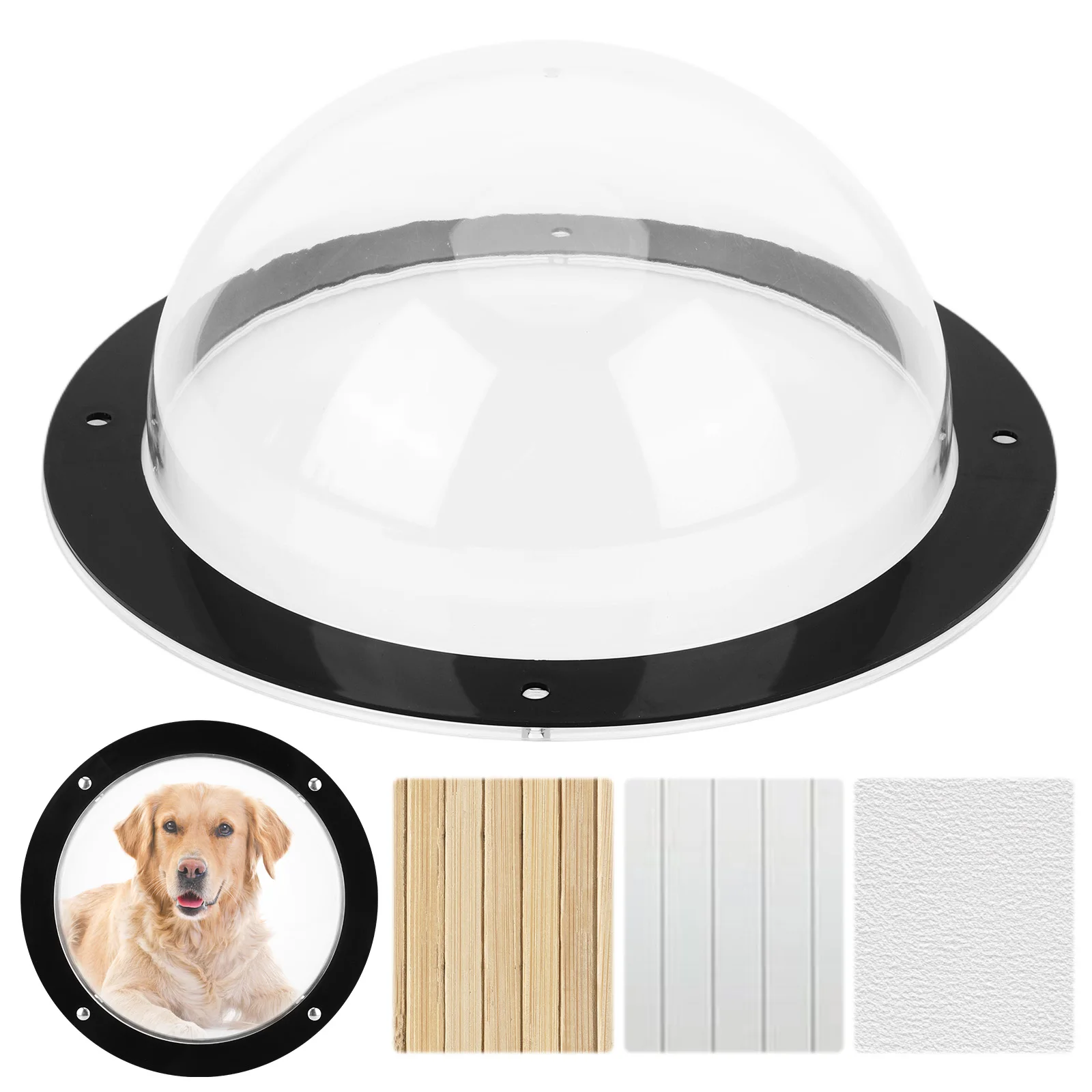 Acrylic Dome Dog Fence Window Clear View Dog Porthole Window Bubble Peek Window for Doggie/Cat/Horse Outside