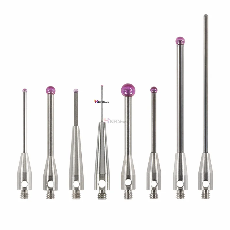 مسبار رأس كرة رودي ثلاثي الأبعاد ، M2 ، M3 ، M3xL10x1mm ، M3xL10x6mm ، إسقاط قياسي ، 1:-6: مقياس نقطة