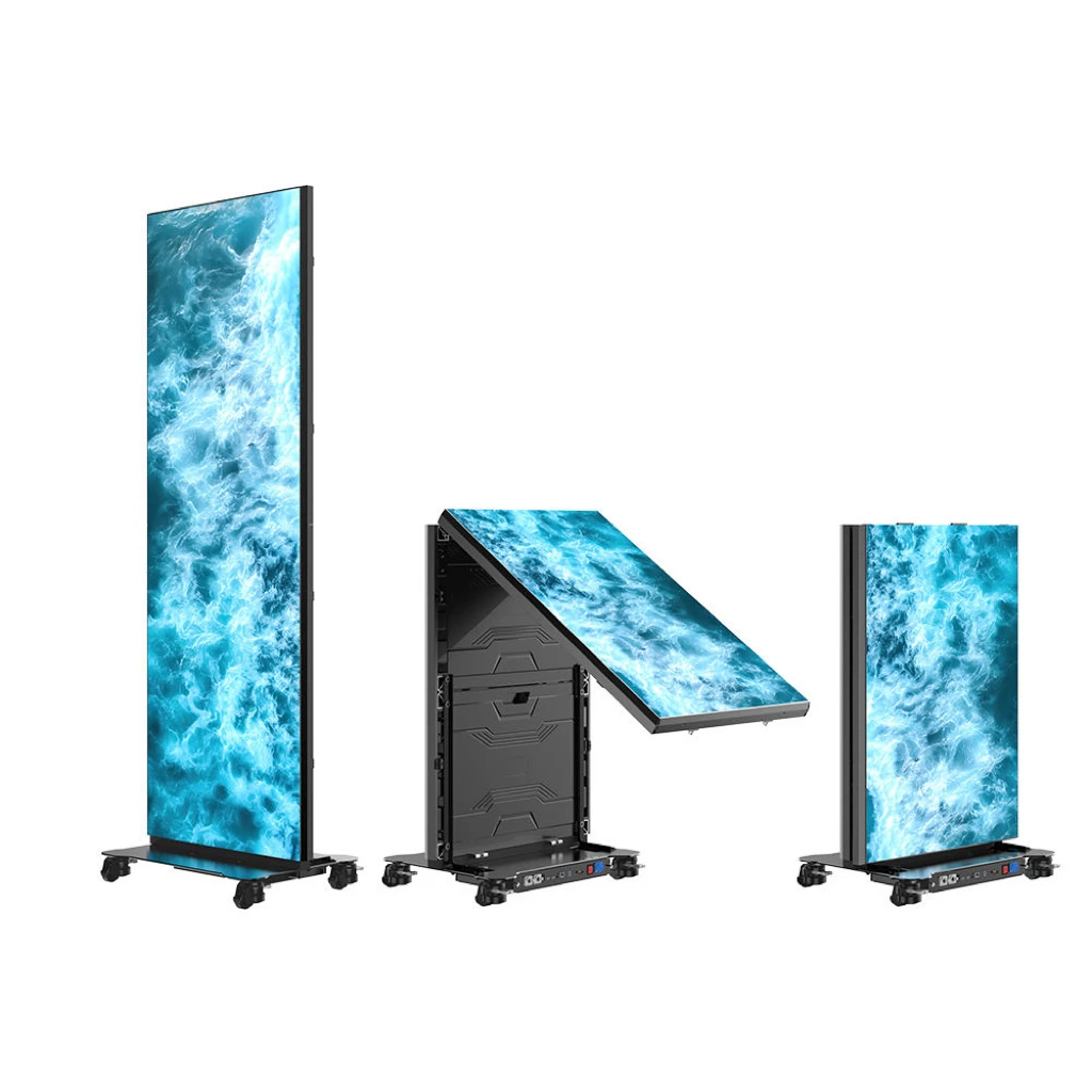 Indoor GOB P1.86 High Bright Floor Standing LED Poster Screen LED Totem Display Manufacturer Supplier