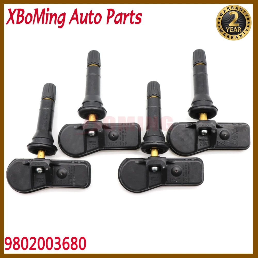 Tire Tyre Pressure Monitoring System Sensor TPMS 9802003680 For Citroen Berlingo C5 C-Elysee DS DS4 DS5 2013-2021 433MHz