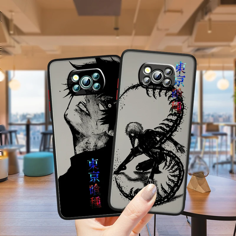 T-Tokyo G-Ghoul Cool Art Frosted Translucent For Xiaomi Mi Poco X5 X4 X3 M6 M5S M5 M4 M3 F5 F4 F3 GT Pro 5G Soft Phone Case