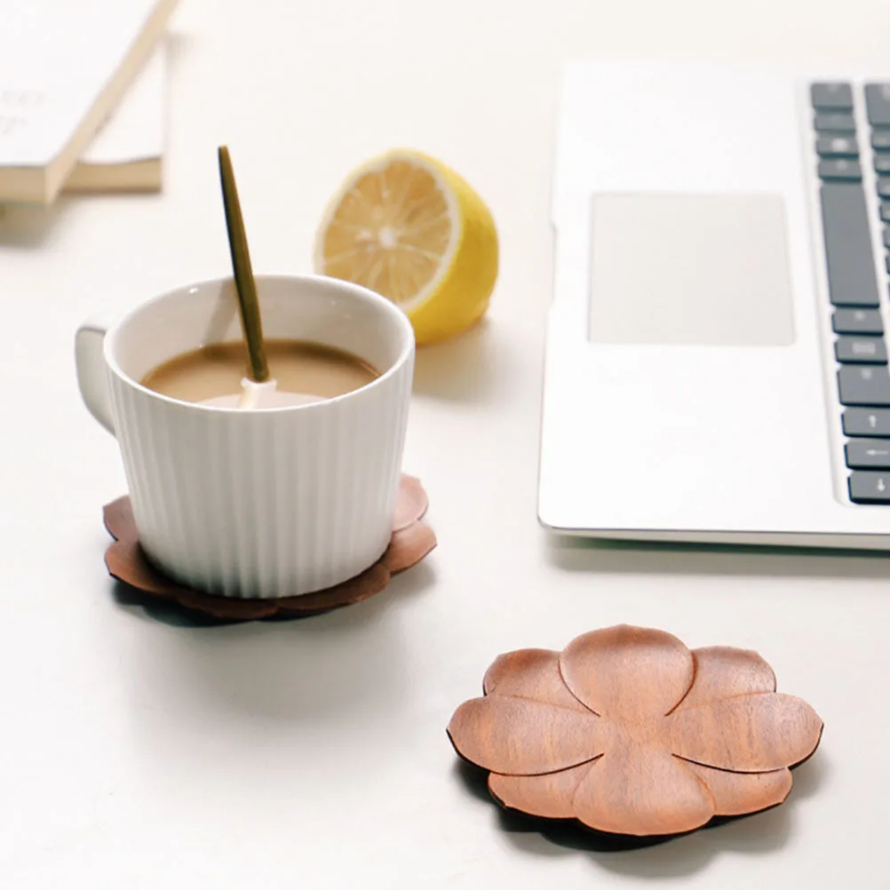 

1pc Flower Shaped Coasters Premium Heat-Insulated Table Mat For Cup Drink Protection Household Tableware Decoration Cartoon