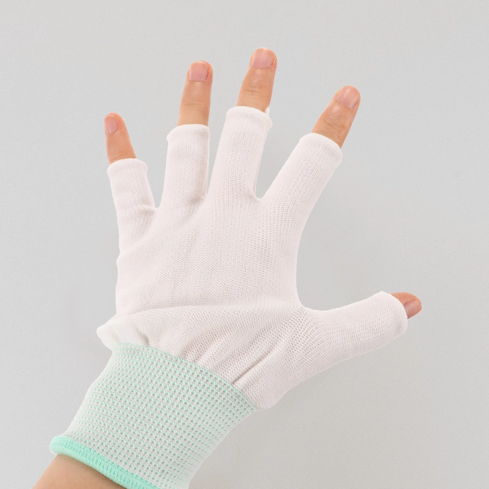

10 Pairs Breathable Work Gloves Anti-slip Garden Weeding for Household Gardening White Working