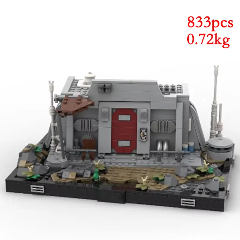 

Пятно MOC- 146369 Мелкие частицы, собранные строительные блоки, серия дома, головоломка, игрушечная модель, орнамент