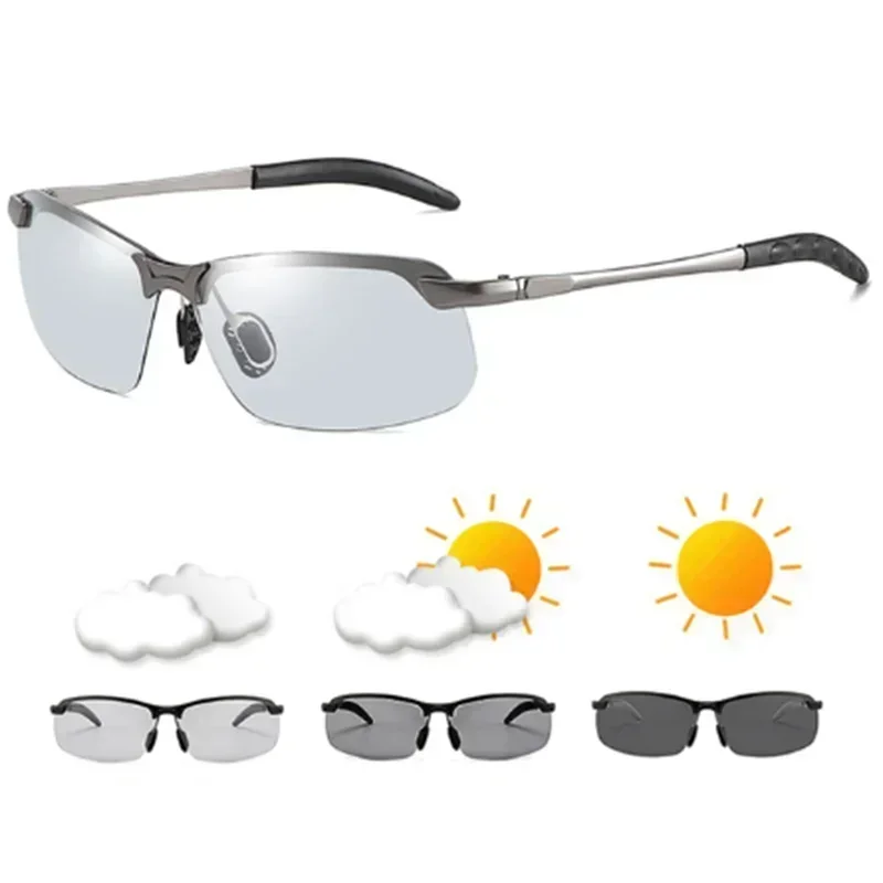 

Photochromic Sunglasses Men Polarized Driving Chameleon Glasses Male Change Color Sun Glasses Day Night Vision Driver's Eyewear