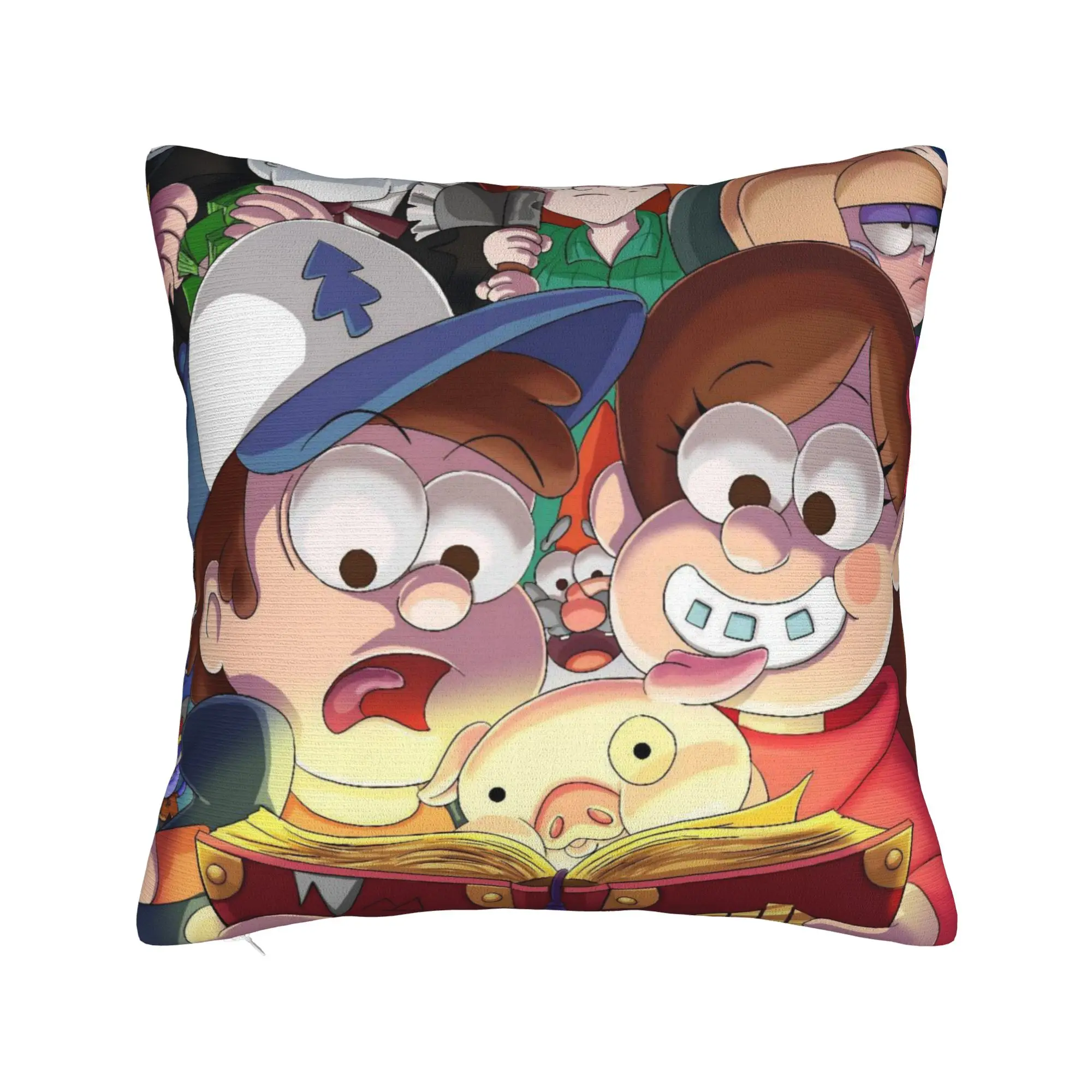Decorative Pillow Covers G-Gravity Falls Product Seater  Pillow Case Cover Zipper Multi-Size