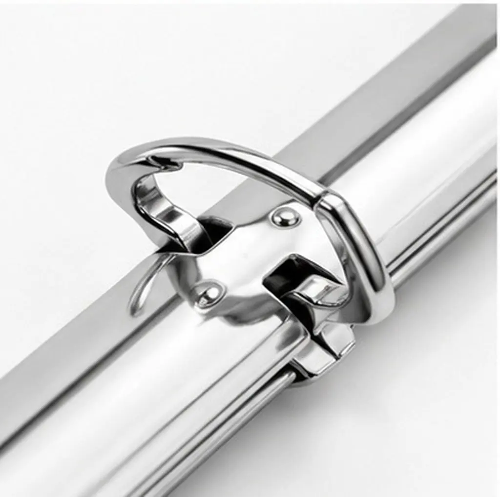 DIY Loose Leaf Binder Rings 2-Ring Zinc Alloy Sturdy Scrapbook Book Binding Notebook Clips Portable Stylish for Business School