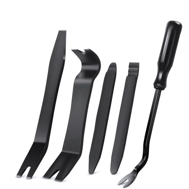 Kit de herramientas de extracción de molduras automáticas de 5 uds, kit de herramientas de palanca de plástico sin arañazos, juego de extracción de sujetadores de Clip de Panel de puerta Interior para vehículo