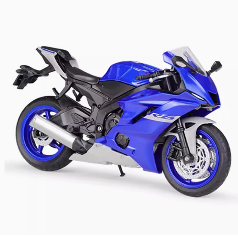 WELLY Diecast 1:12 Scale YZF-R6 2020 Alloy Motorcycle Model Finished Product Simulation Toy Collection Gift Static Model