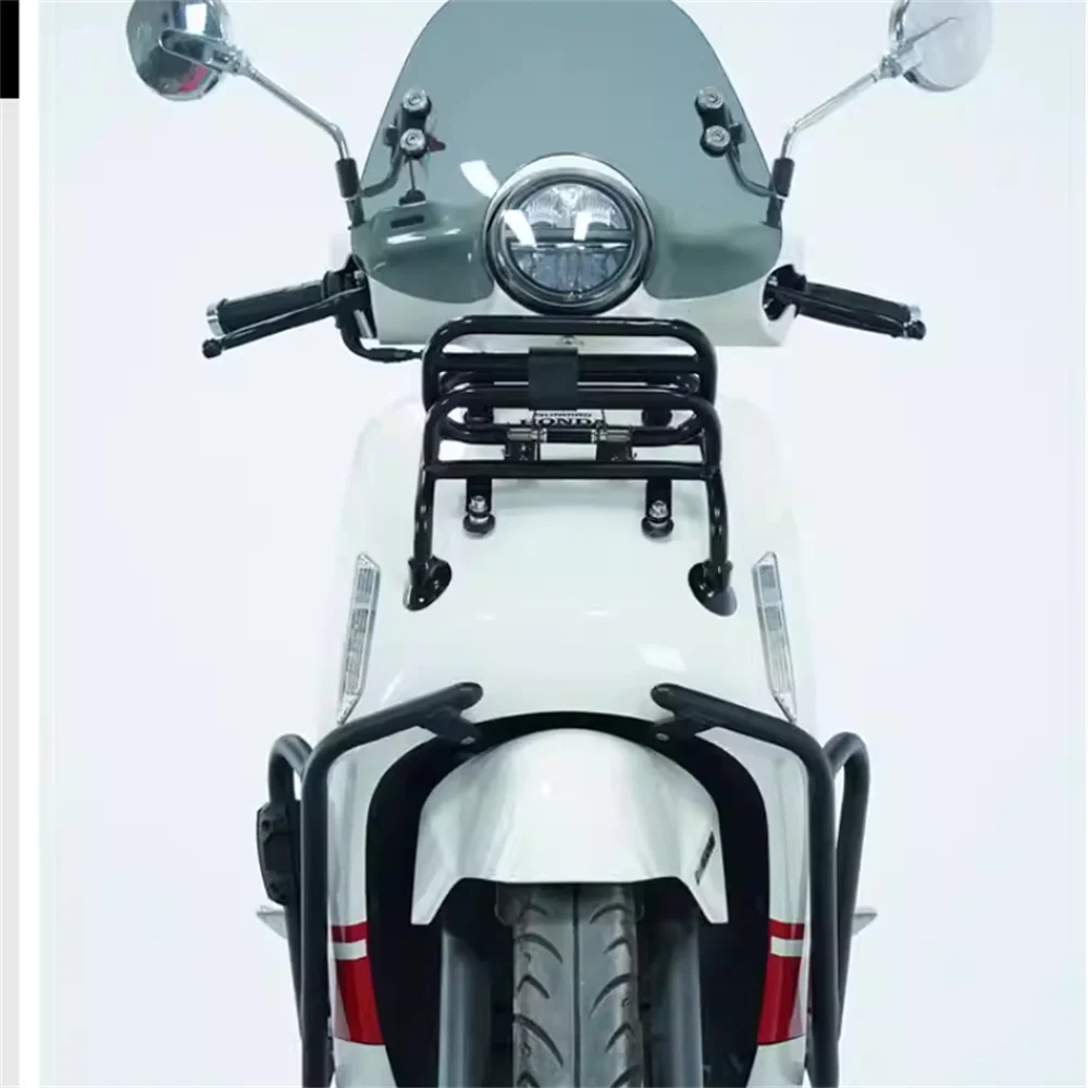 

For 24 HONDA NS125LA modified protective front shelf anti fall bar anti-collision protection bar carbon steel plate rear shelf