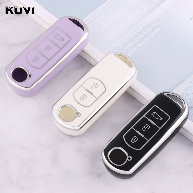 

Чехол из ТПУ для автомобильного дистанционного ключа, брелок для Mazda 2 3 6 Atenza Axela Demio CX-5 CX5 CX-3 CX3 CX7 CX-7 CX-9 CX9 MX5, аксессуары