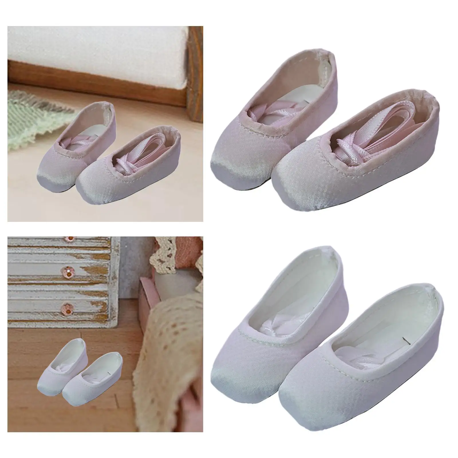 1/4 pop balletschoenen schattige pop accessoires pop aankleedspeelgoed mini-pop schoenen voor 45 cm pop kinderen speelgoed leeftijd 5 6 7 8 meisjes cadeau