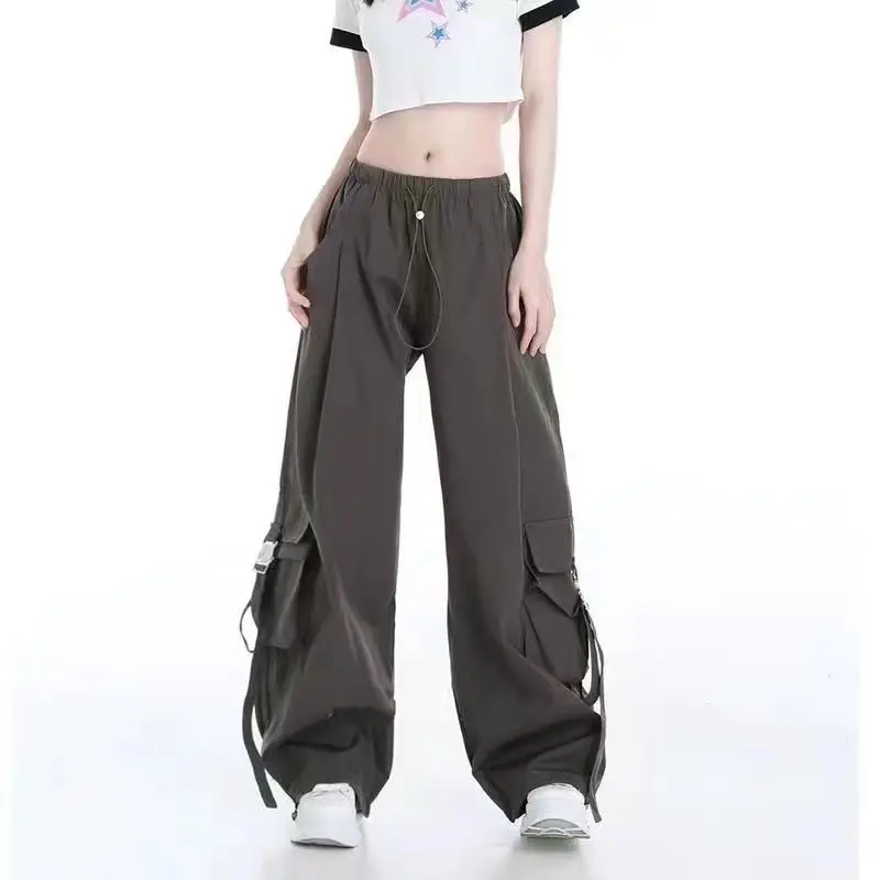 Women Summer Casual Plaid Polo Shirts Cargo Pants 1 or 2 Piece Set Korean Lady Fashion Green Short Sleeve Blouse Trousers Outfit