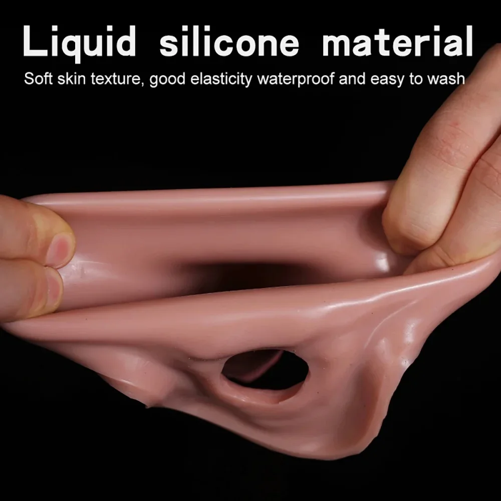 Realistic Reusable Silicone Penis Sleeve for Men