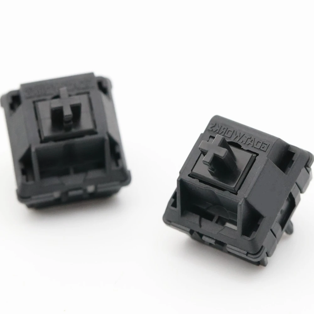 GoatWorks WINGBlack Switch Hot Swap Prelubricate 37/43/47g الزناد 5PIN مفتاح خطي مخصص لملحقات لوحة المفاتيح الميكانيكية