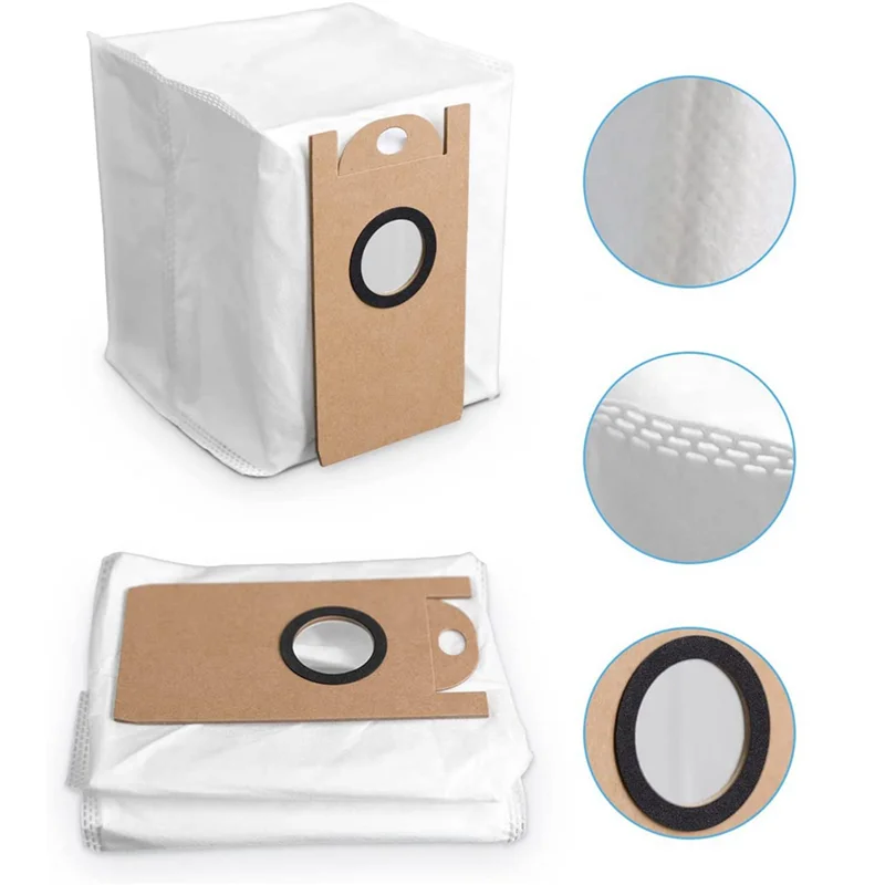 LITE-12 Pack Replacement Dust Bags For Amarey A90+ Self-Emptying Robot Vacuum