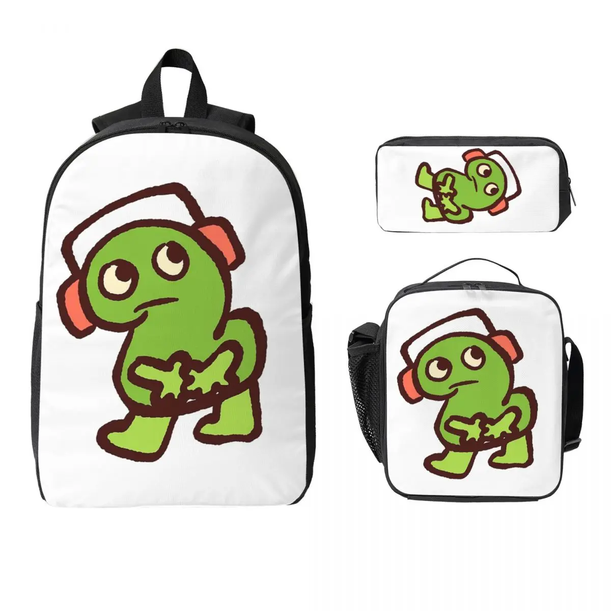 

Bfdi Jammin Two! Backpack Student Boys Girls BookBag School Bag Laptop Shoulder Bags 3ps Insulated Lunch Bag Pencil Case