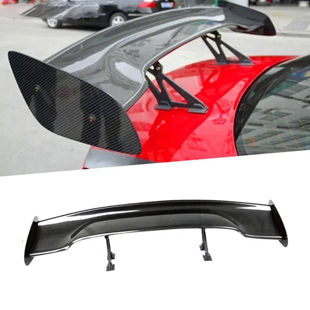

Universal Carbon Fiber Car Racing Rear Trunk Spoiler Wings For All Cars Sedan 4 Door For BMW For VW Car Styling