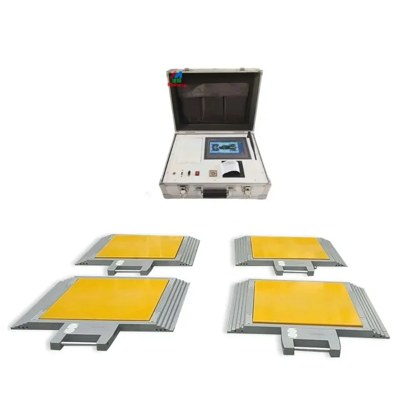 4-Channel high-precision portable axle load meter, testing portable weighing instrument
