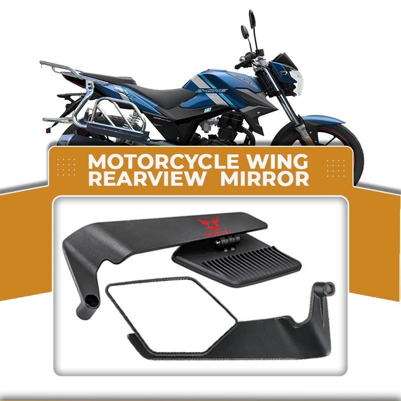 

A Pair 360° Adjustable Rearview Mirror Anti-glare Alloy Wind Wing For Zongshen 150r Zongshen200sc 250r ZongshenCB250 Upgrade