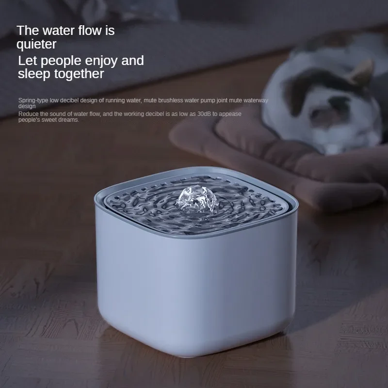 Cat Water Fountain large-capacity wireless automatic induction detachable washable smart filters cat water fountain