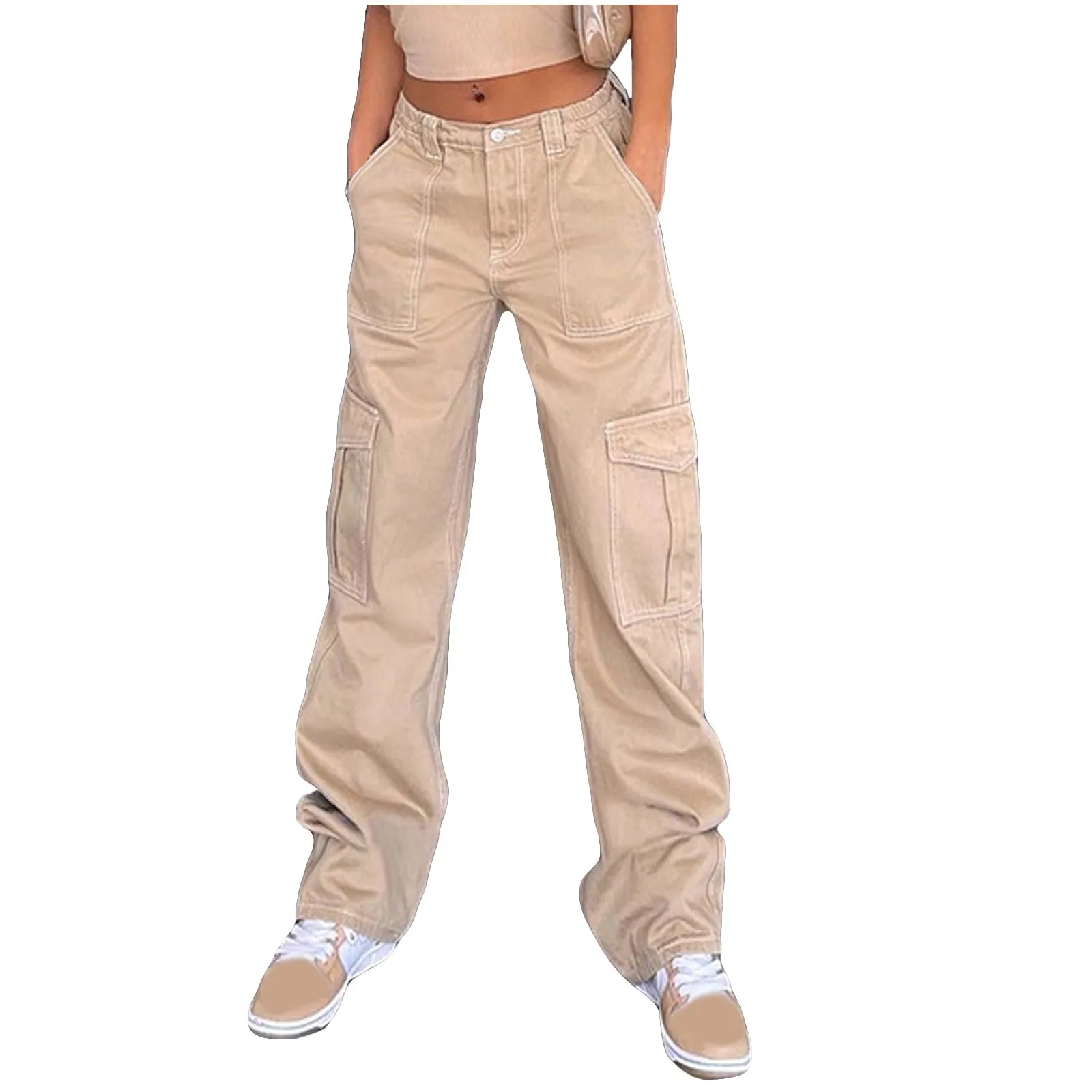 

Casual Baggy Wide Leg Sweatpants 2022 Loose High Waist Streetwear Cargo Pants Womens Hippie Joggers Trousers Y2k Clothes