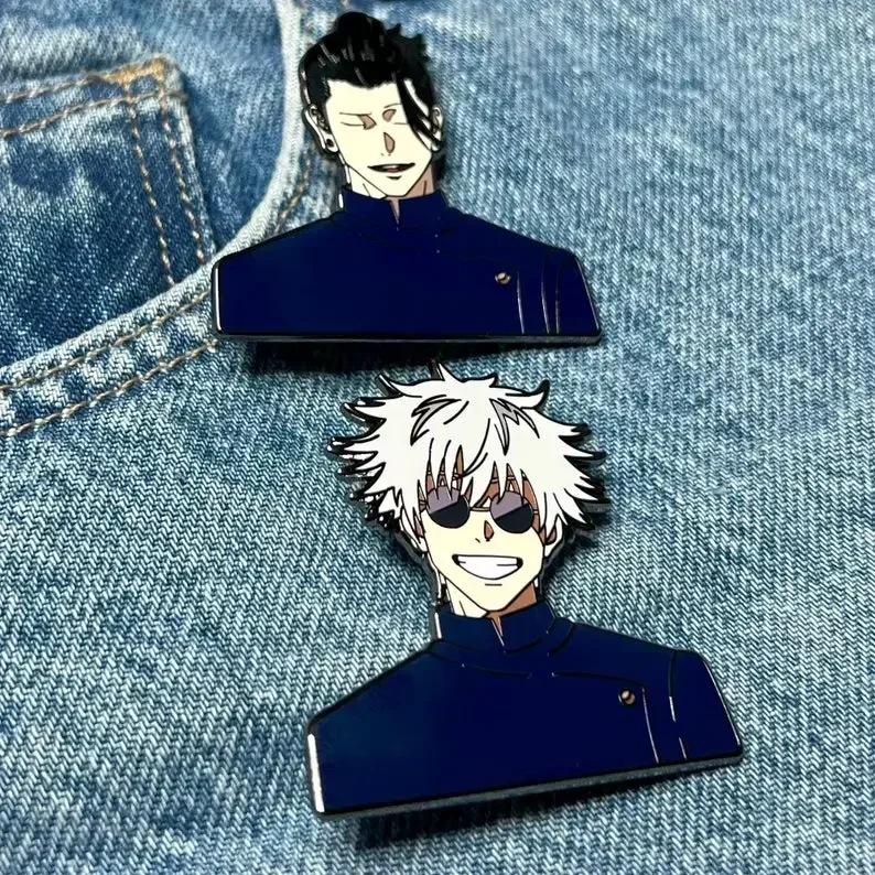 JJK Hard Enamel Pin Sorcery Brothers Satoru Gojo，broches ，Animation & Comic