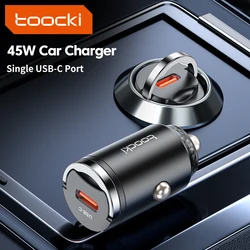 Toocki 45W ładowarka samochodowa USB QC 4.0 PD 3.0 PPS 5A USB typu C szybkie ładowanie dla iPhone 15 14 13 Pro Huawei Xiaomi Samsung S22 Ultra