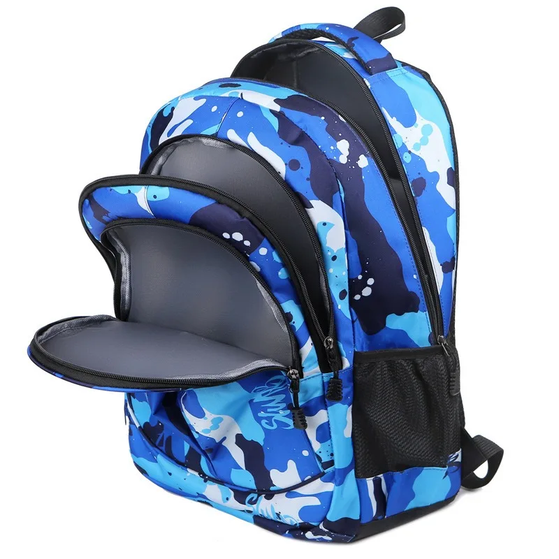 กระเป๋าเป้สะพายหลังความจุขนาดใหญ่ แฟชั่น กระเป๋าใส่คอมพิวเตอร์ กระเป๋าสตางค์ กระเป๋าใส่แล็ปท็อปสำหรับธุรกิจ สีไนลอน กันน้ำ กระเป๋าเป้สะพายหลังสำหรับเดินทาง ท่องเที่ยว ใช้ในชีวิตประจำวัน และไปโรงเรียน