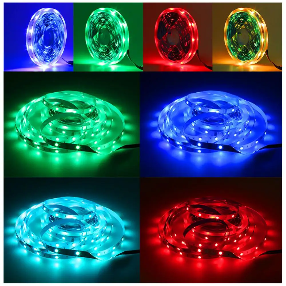 Background Light Strip 5m/10m/20m Multiple Modes Remote Control High Quality Control Color Changing Lights For Living Room