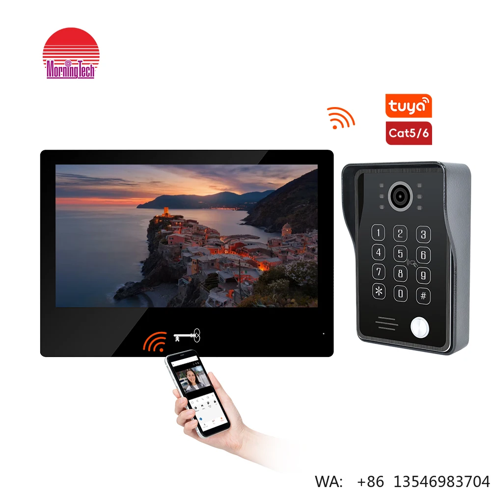 TCP/IP Video Intercom Door Station Linux/Android OS Support HD Camera Face Recognition Remote Unlock for Villa/Apartment