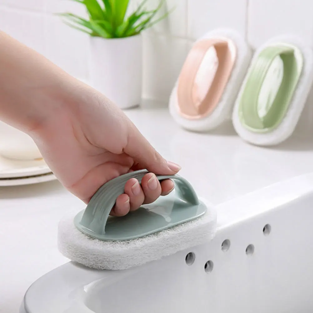 

6 Pcs Cleaning Brush Set Kitchen Sponge Tool Multifunctional Dishes Scrubber Household Sponges Efficient Grease Remover Home