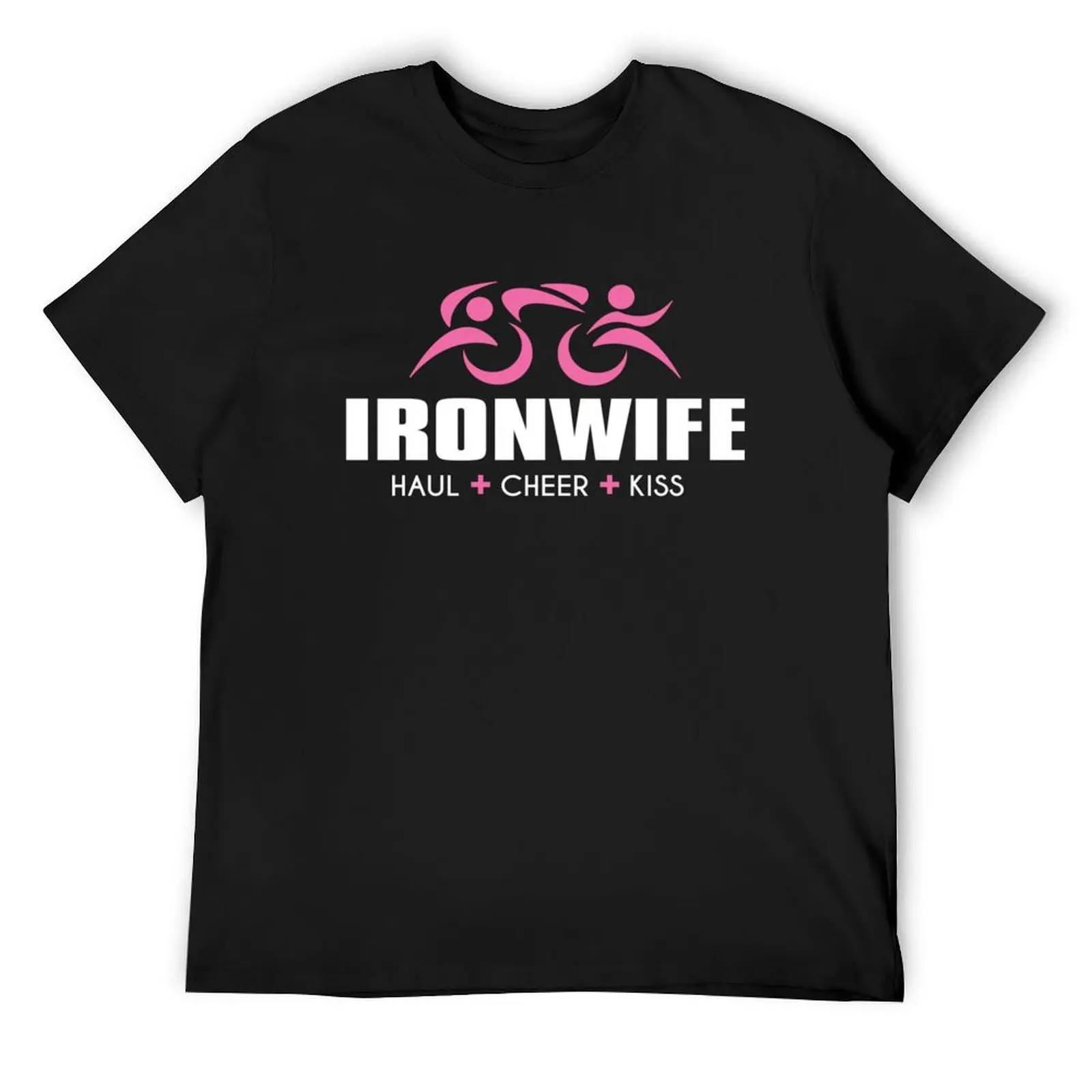 IRONWIFE Tri IronSherpa Triathlon Sherpa Inspired Design. Haul Cheer Kiss for my Triathlete Husband. T-Shirt